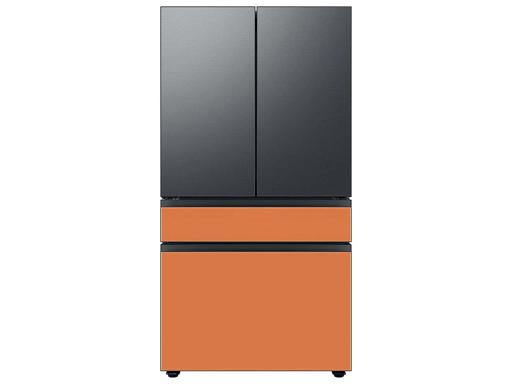 RA-F36DMMCH/AA | Bespoke 4-Door French Door Refrigerator Panel in Clementine Glass - Middle Panel | Samsung Business US