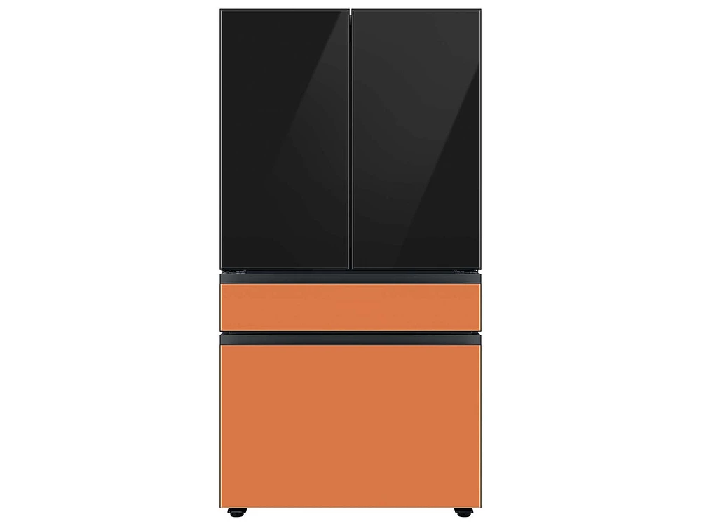 RA-F36DMMCH/AA | Bespoke 4-Door French Door Refrigerator Panel in Clementine Glass - Middle Panel | Samsung Business US