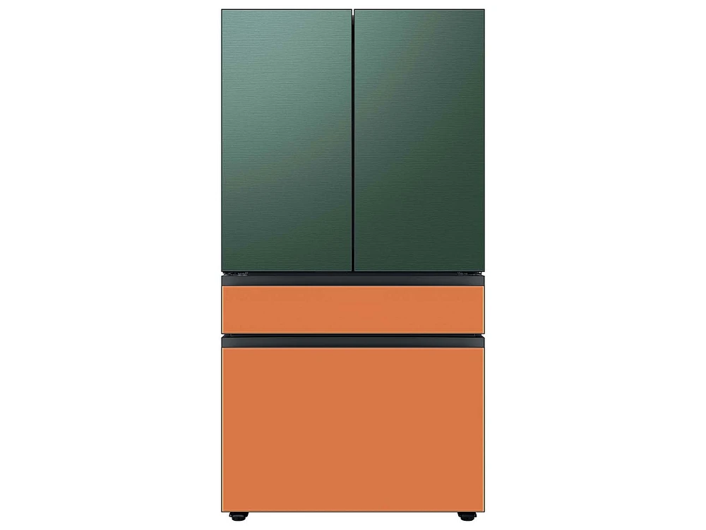 RA-F36DMMCH/AA | Bespoke 4-Door French Door Refrigerator Panel in Clementine Glass - Middle Panel | Samsung Business US