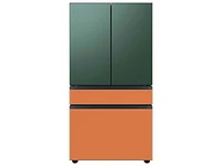 RA-F36DMMCH/AA | Bespoke 4-Door French Door Refrigerator Panel in Clementine Glass - Middle Panel | Samsung Business US