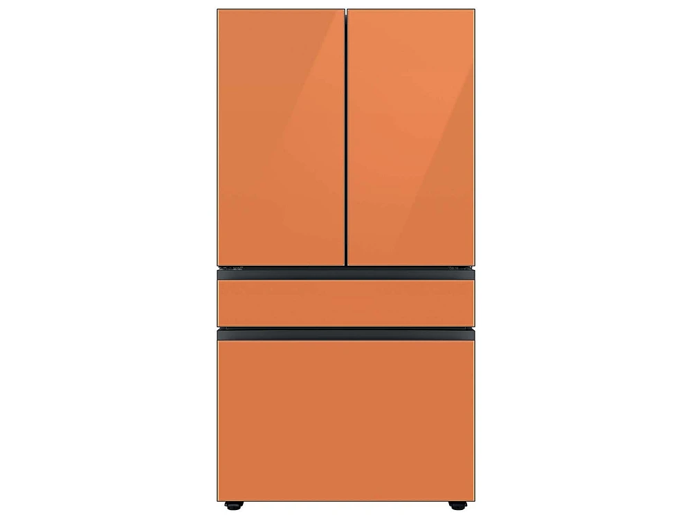 RA-F36DMMCH/AA | Bespoke 4-Door French Door Refrigerator Panel in Clementine Glass - Middle Panel | Samsung Business US