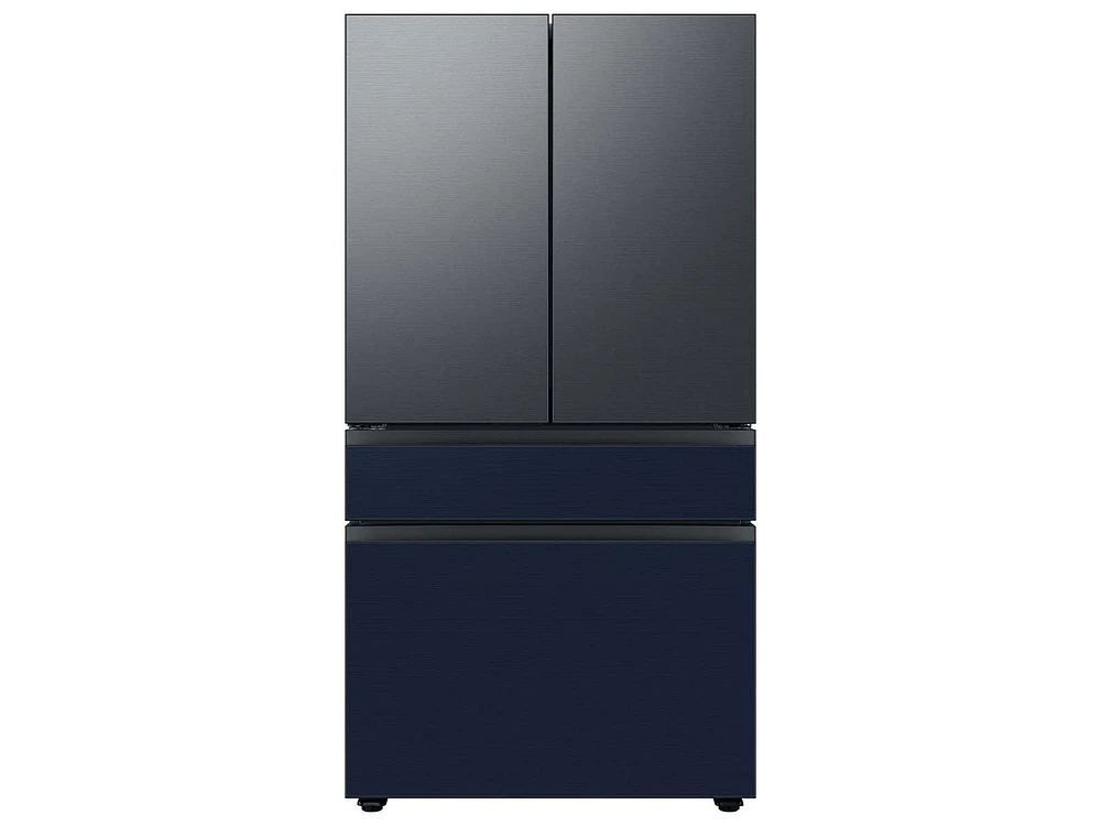 Bespoke 4-Door French Door Refrigerator Panel in Navy Steel - Middle Panel Home Appliances Accessories - RA-F36DMMQN/AA | Samsung US