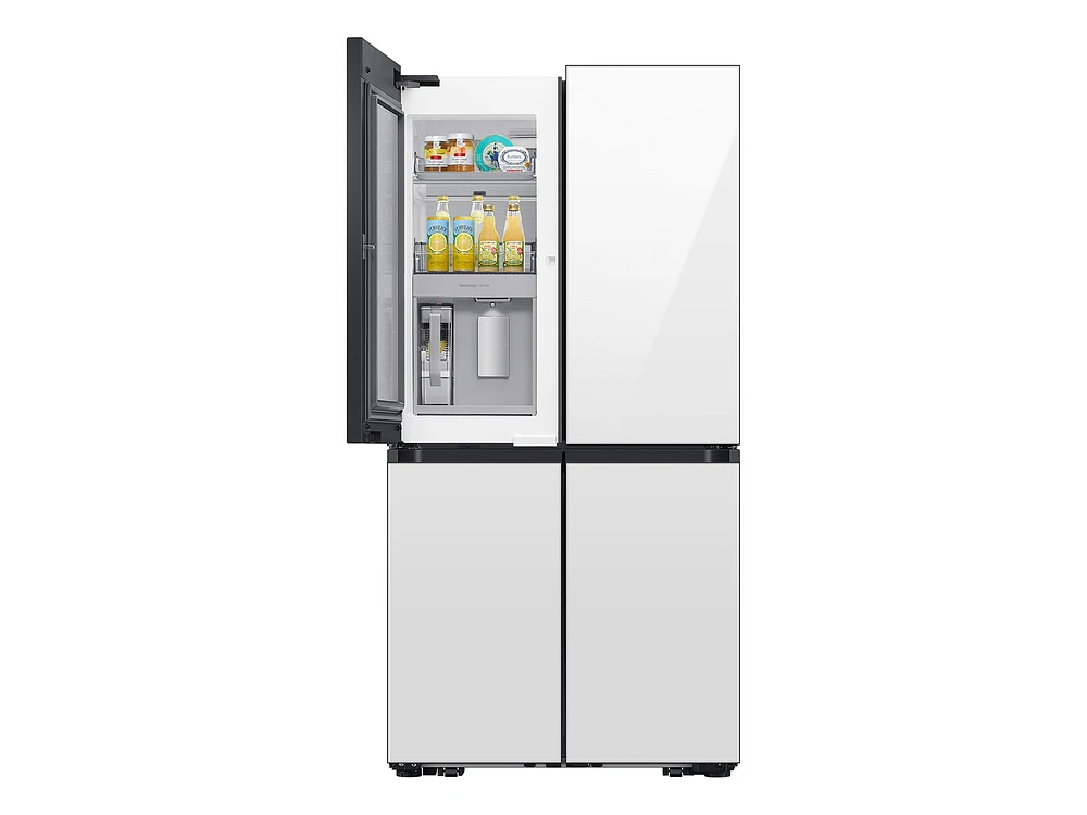 Bespoke 4-Door Flex™ Refrigerator (29 cu. ft.) with Beverage Center™ in White Glass – (with Customizable Door Panel Colors) | Samsung Business US