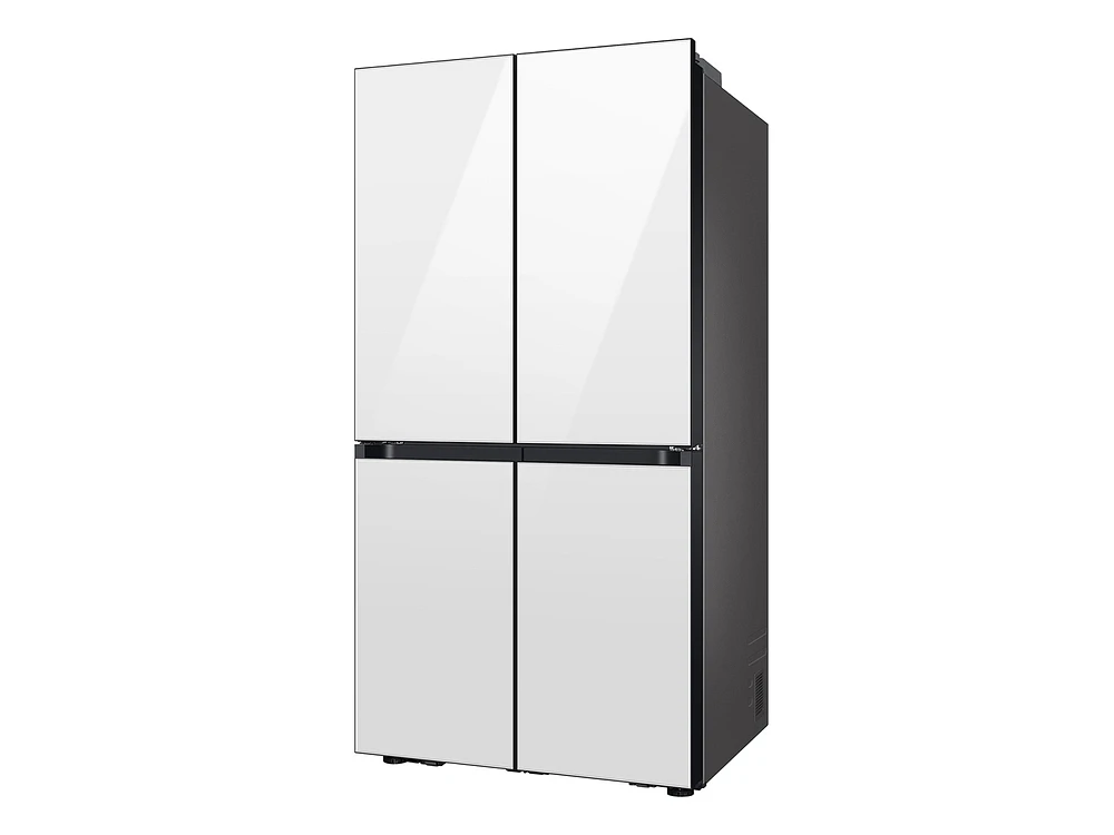 Bespoke 4-Door Flex™ Refrigerator (29 cu. ft.) with Beverage Center™ in White Glass – (with Customizable Door Panel Colors) | Samsung Business US