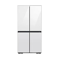 Bespoke 4-Door Flex™ Refrigerator (29 cu. ft.) with Beverage Center™ in White Glass – (with Customizable Door Panel Colors) | Samsung Business US