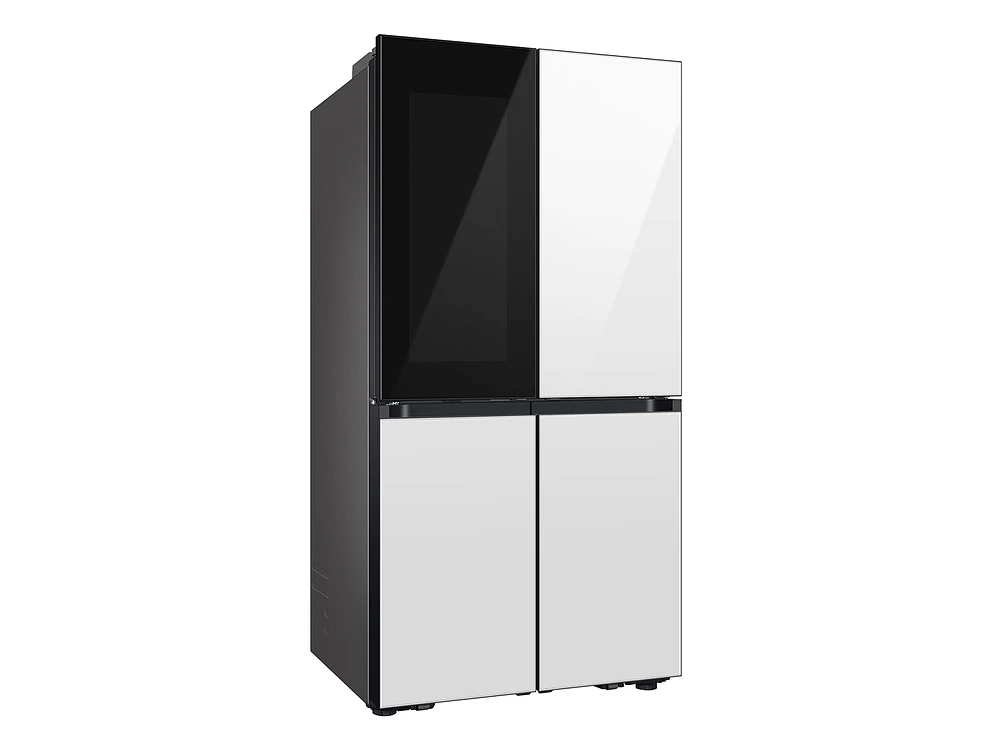 Bespoke 4-Door Flex™ Refrigerator (29 cu. ft.) with Beverage Zone™ and Auto Open Door in White Glass | Samsung US