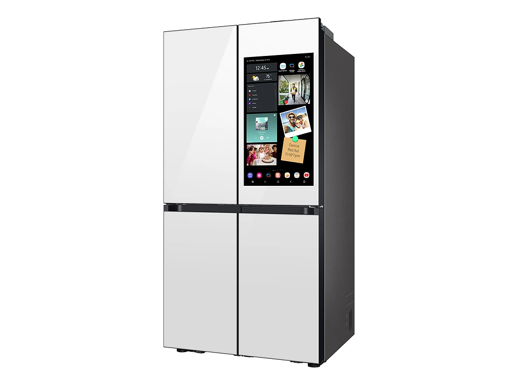 Bespoke 4-Door Flex™ Refrigerator (29 cu. ft.) with AI Family Hub™+ and AI Vision Inside™ in White Glass | Samsung US