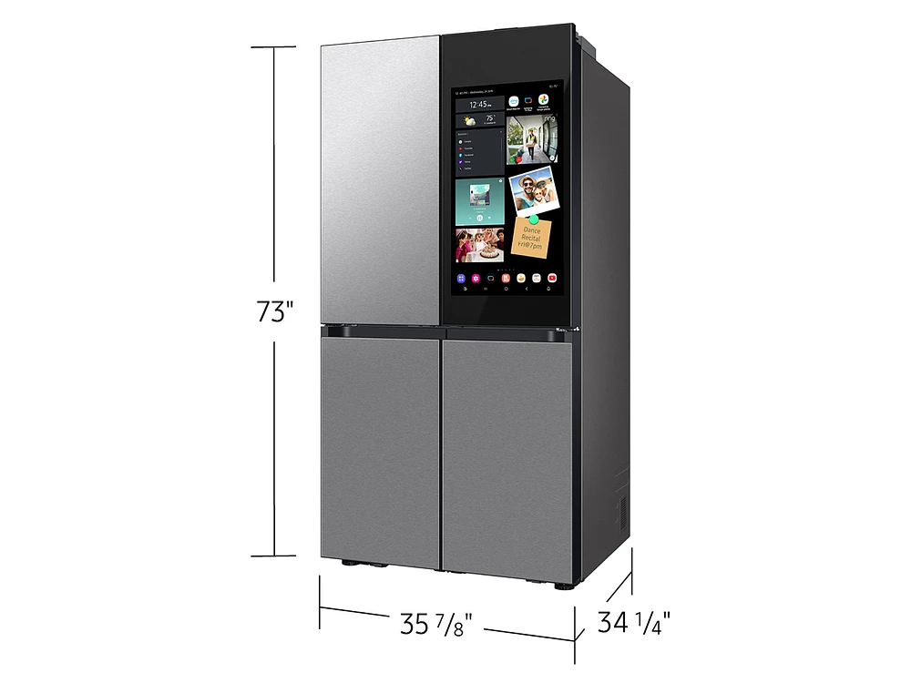 Bespoke 4-Door Flex™ Refrigerator (29 cu. ft.) with AI Family Hub+™ and AI Vision Inside™ in Stainless Steel | Samsung Business US