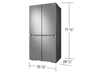 RF23A9071SR/AA | 23 cu. ft. Smart Counter Depth 4-Door Flex™ refrigerator with AutoFill Water Pitcher and Dual Ice Maker in Stainless Steel | Samsung Business US