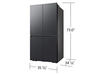 Bespoke 4-Door Flex™ Refrigerator (29 cu. ft.) in Matte Black Steel - RF29A967541/AA | Samsung US