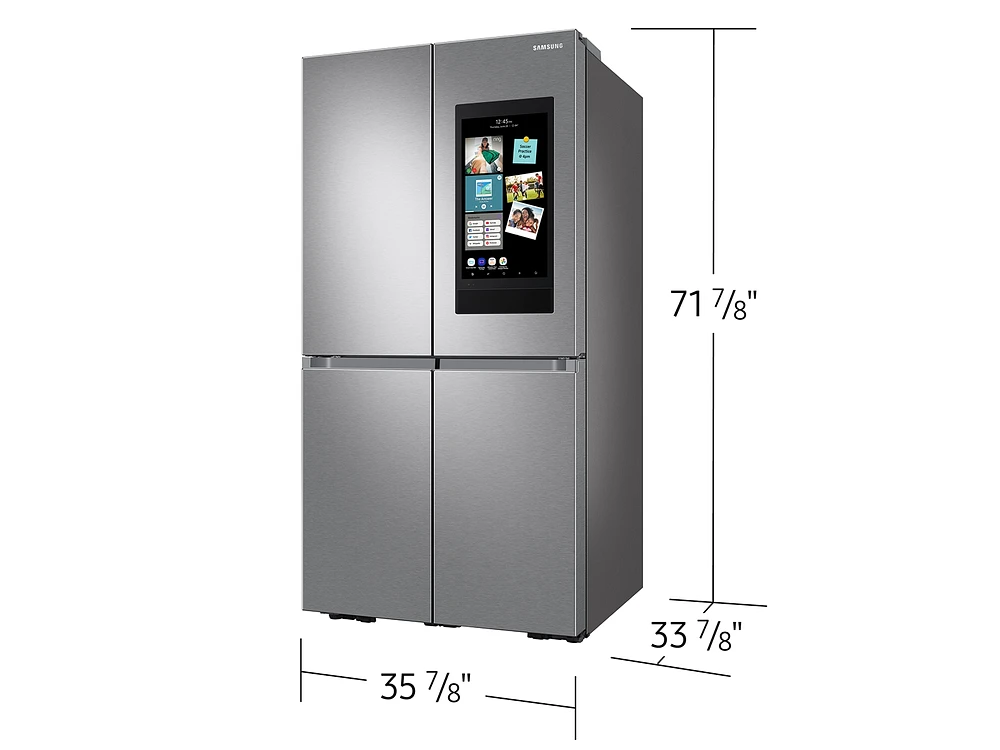 29 cu. ft. Smart 4-Door Flex™ refrigerator with Family Hub™ and Beverage Center in Stainless Steel Refrigerators - RF29A9771SR/AA | Samsung US