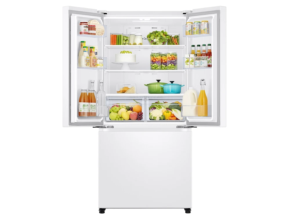 RF18A5101WW/AA | 18 cu. ft. Smart Counter Depth 3-Door French Door Refrigerator in White | Samsung Business US