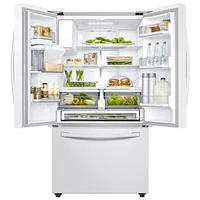 RF28R6222WW/AA | 28 cu. ft. Smart 3-Door French Door Refrigerator with AutoFill Water Pitcher in White | Samsung Business US