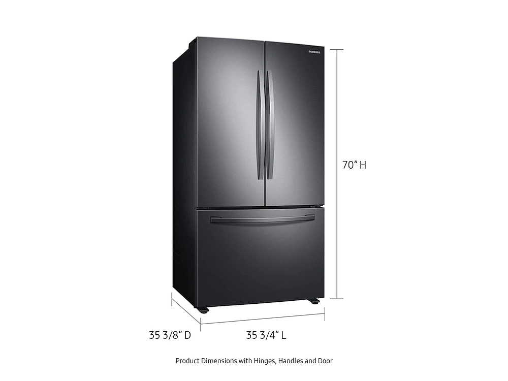 Black Stainless Steel 28 cu. ft. 3-Door French Door Fridge | Samsung US