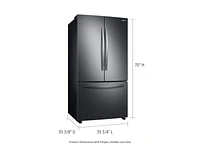 Black Stainless Steel 28 cu. ft. 3-Door French Door Fridge | Samsung US