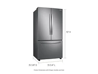 28 cu. ft. Large Capacity 3-Door French Door Refrigerator with AutoFill Water Pitcher in Stainless Steel Refrigerators - RF28T5021SR/AA | Samsung US