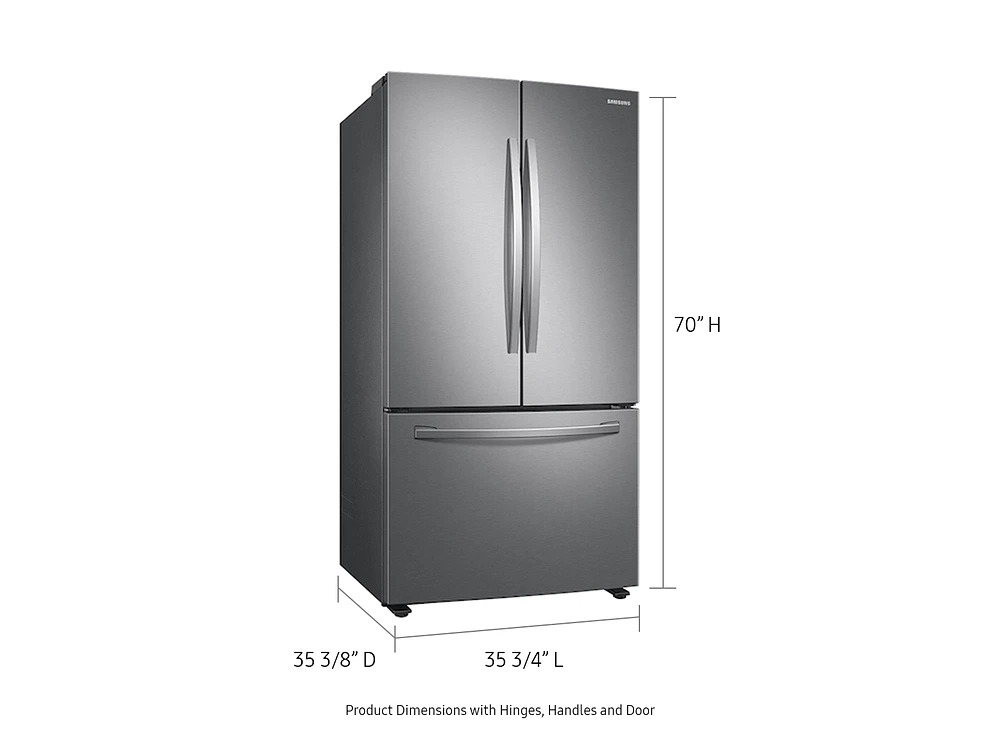 RF28T5101SR/AA | 28 cu. ft. Large Capacity 3-Door French Door Refrigerator with Internal Water Dispenser in Stainless Steel | Samsung Business US