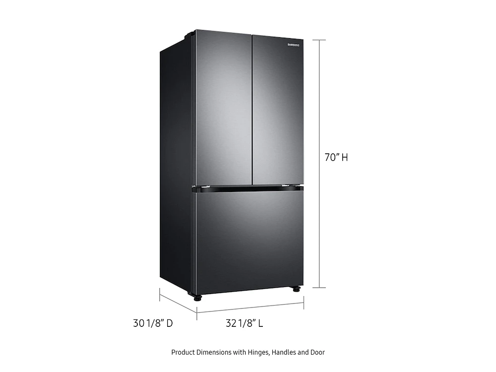 RF20A5101SG/AA | 19.5 cu. ft. Smart 3-Door French Door Refrigerator in Black Stainless Steel | Samsung Business US