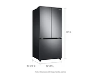 RF20A5101SG/AA | 19.5 cu. ft. Smart 3-Door French Door Refrigerator in Black Stainless Steel | Samsung Business US