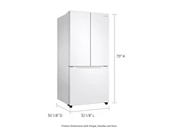 RF20A5101WW/AA | 19.5 cu. ft. Smart 3-Door French Door Refrigerator in White | Samsung Business US