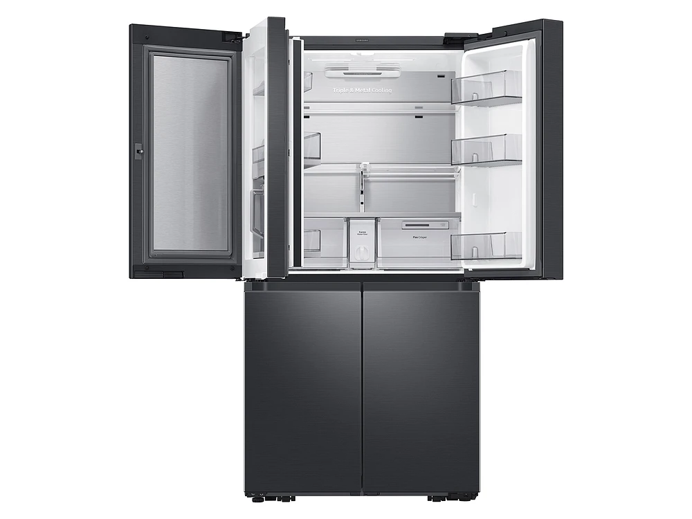 RF23A9671SG/AA | 23 cu. ft. Smart Counter Depth 4-Door Flex™ Refrigerator with Beverage Center and Dual Ice Maker in Black Stainless Steel | Samsung Business US