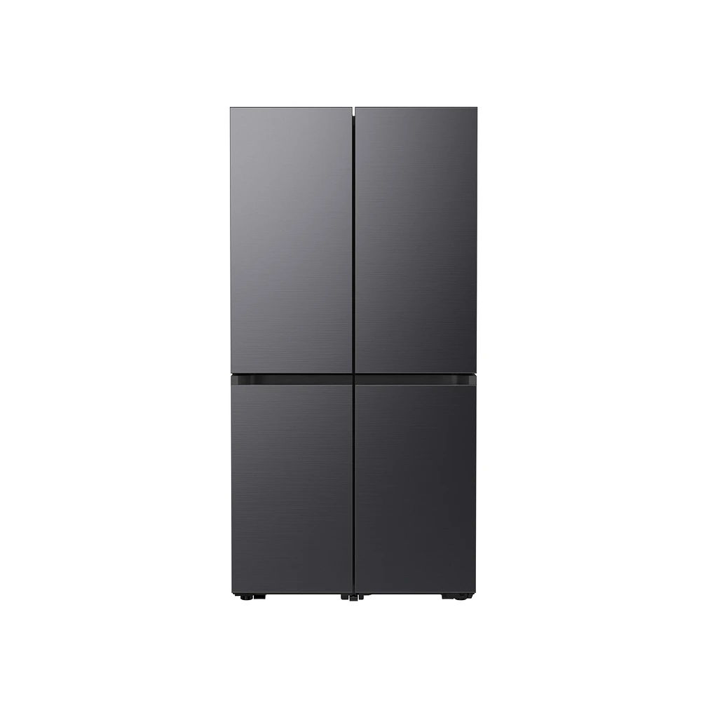 RF23A9675MT/AA | 23 cu. ft. Smart Counter Depth BESPOKE 4-Door Flex™ Refrigerator with Customizable Panel Colors in Matte Black Steel | Samsung Business US