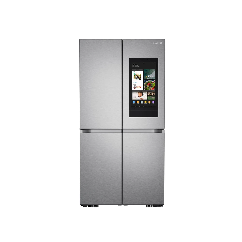 RF23A9771SR/AA | 23 cu. ft. Smart Counter Depth 4-Door Flex™ refrigerator with Family Hub™ and Beverage Center in Stainless Steel | Samsung Business US