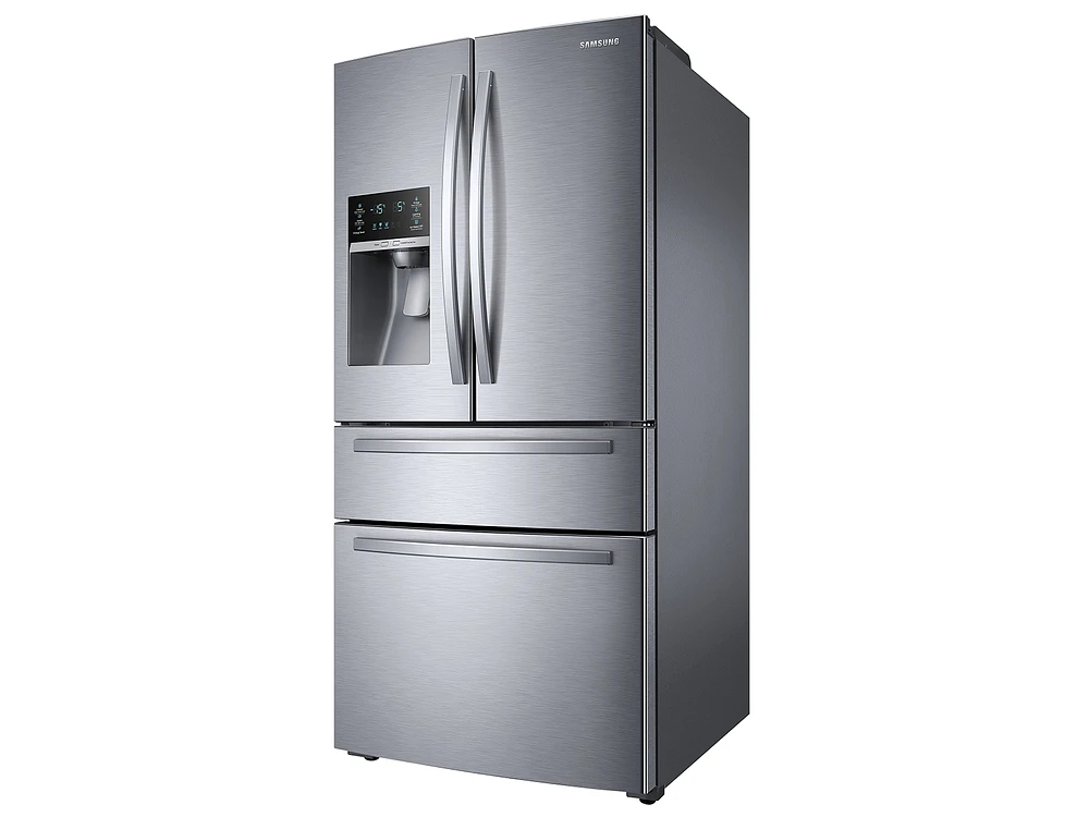 RF25HMIDBSR/AA | 25 cu. ft. Large Capacity 4-Door French Door Refrigerator with External Water & Ice Dispenser in Stainless Steel | Samsung Business US