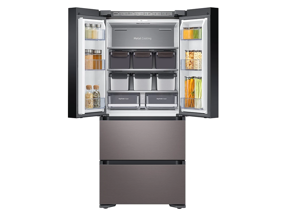 RQ48T9432T1/AA | 17.3 cu. ft. Smart Kimchi & Specialty 4-Door French Door Refrigerator in Platinum Bronze | Samsung Business US