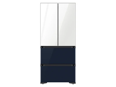 RQ48T94B277/AA | 17.3 cu. ft. Smart Kimchi & Specialty 4-Door French Door Refrigerator in White-Navy Glass | Samsung Business US