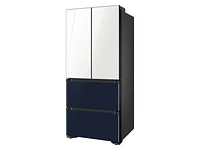 RQ48T94B277/AA | 17.3 cu. ft. Smart Kimchi & Specialty 4-Door French Door Refrigerator in White-Navy Glass | Samsung Business US