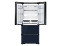 RQ48T94B277/AA | 17.3 cu. ft. Smart Kimchi & Specialty 4-Door French Door Refrigerator in White-Navy Glass | Samsung Business US