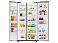 RS23A500ASR/AA | 23 cu. ft. Smart Counter Depth Side-by-Side Refrigerator in Stainless Steel | Samsung Business US