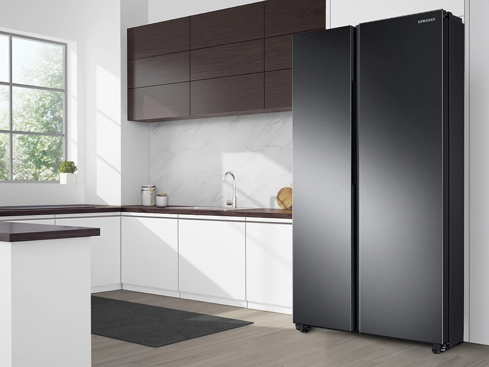 RS28A500ASG/AA | 28 cu. ft. Smart Side-by-Side Refrigerator in Black Stainless Steel | Samsung Business US