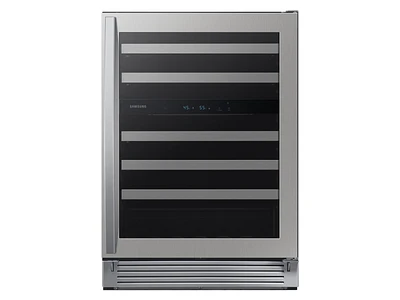 51-Bottle Wine Cooler Refrigerator in Stainless Steel | Samsung US