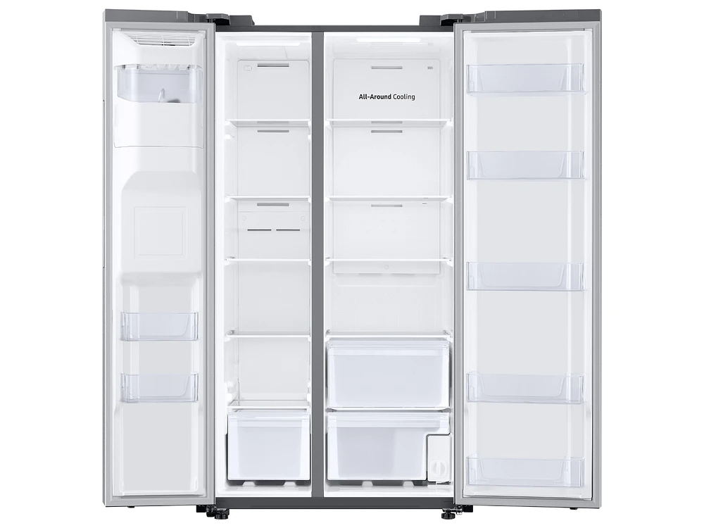 RS27T5201SR/AA | 27.4 cu. ft. Smart Side-by-Side Refrigerator with Large Capacity in Stainless Steel | Samsung Business US