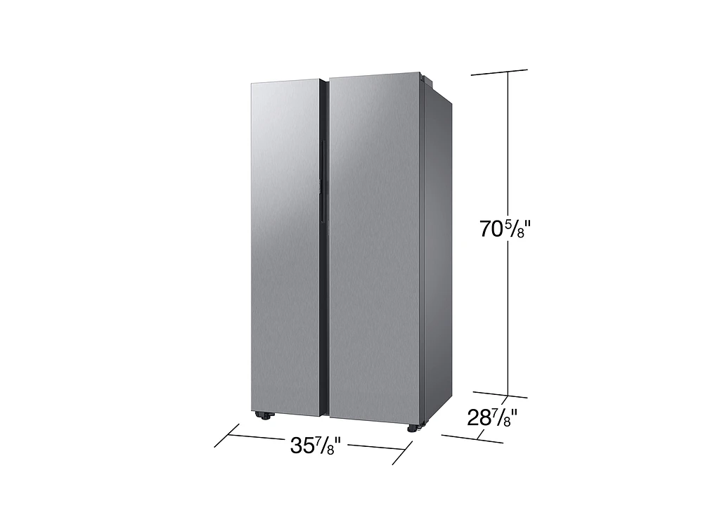 Bespoke cu. ft. Side-by-side Refrigerator with Beverage Center™ in Stainless Steel | Samsung US