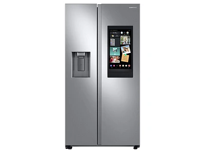 RS27T5561SR/AA | 26.7 cu. ft. Large Capacity Side-by-Side Refrigerator with Touch Screen Family Hub™ in Stainless Steel | Samsung Business US