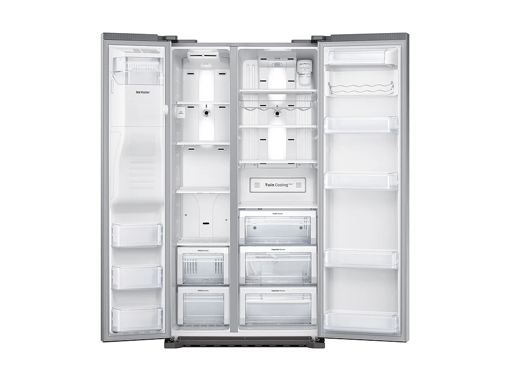 Counter Depth Side-by-Side Refrigerator  in Stainless Steel (RS22HDHPNSR) | Samsung US