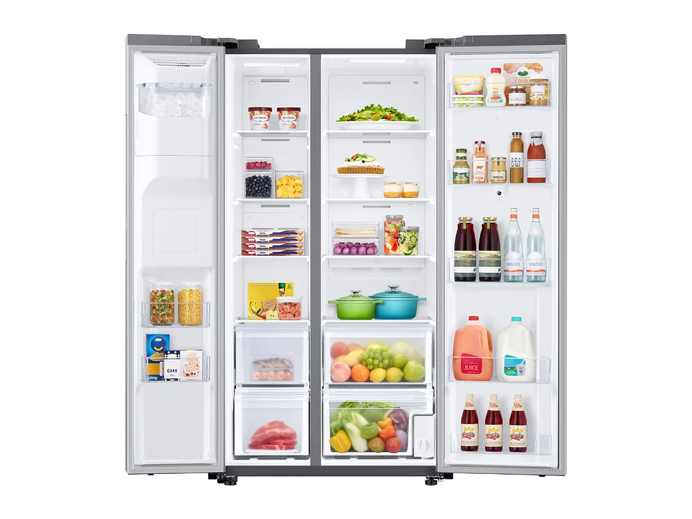 Side-by-Side Refrigerator with Family Hub (RS22T5561SR) | Samsung US