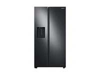 Black Stainless Steel 27.4 cu. ft. Side by Side Fridge | Samsung US