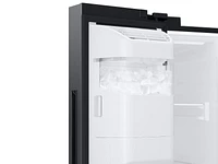 Black Stainless Steel 27.4 cu. ft. Side by Side Fridge | Samsung US