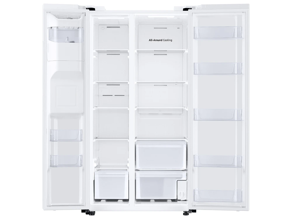 Side-by-Side Refrigerator with Ice Maker (RS27T5200WW) | Samsung US