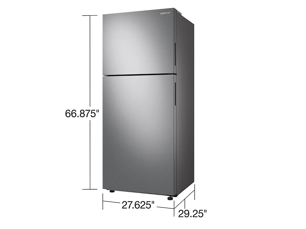 RT16A6195SR/AA | 15.6 cu. ft. Top Freezer Refrigerator with All-Around Cooling in Stainless Steel | Samsung Business US