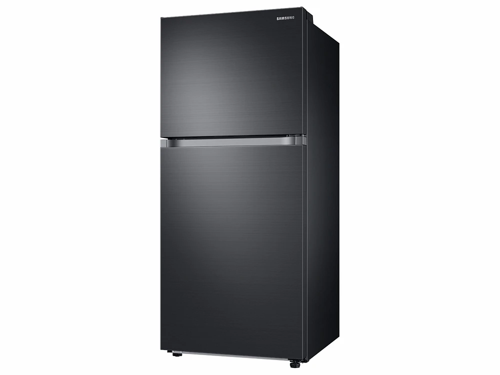 Black Stainless Steel 18 cu. ft. Top Freezer Fridge with FlexZone | Samsung US