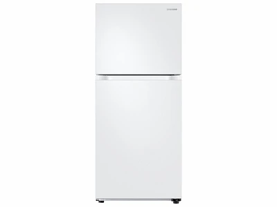 White 18 cu. ft. Top Freezer Fridge with FlexZone | Samsung US