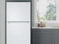 White 18 cu. ft. Top Freezer Fridge with FlexZone | Samsung US