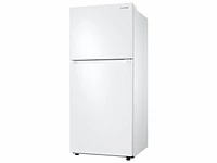 White 18 cu. ft. Top Freezer Fridge with FlexZone | Samsung US