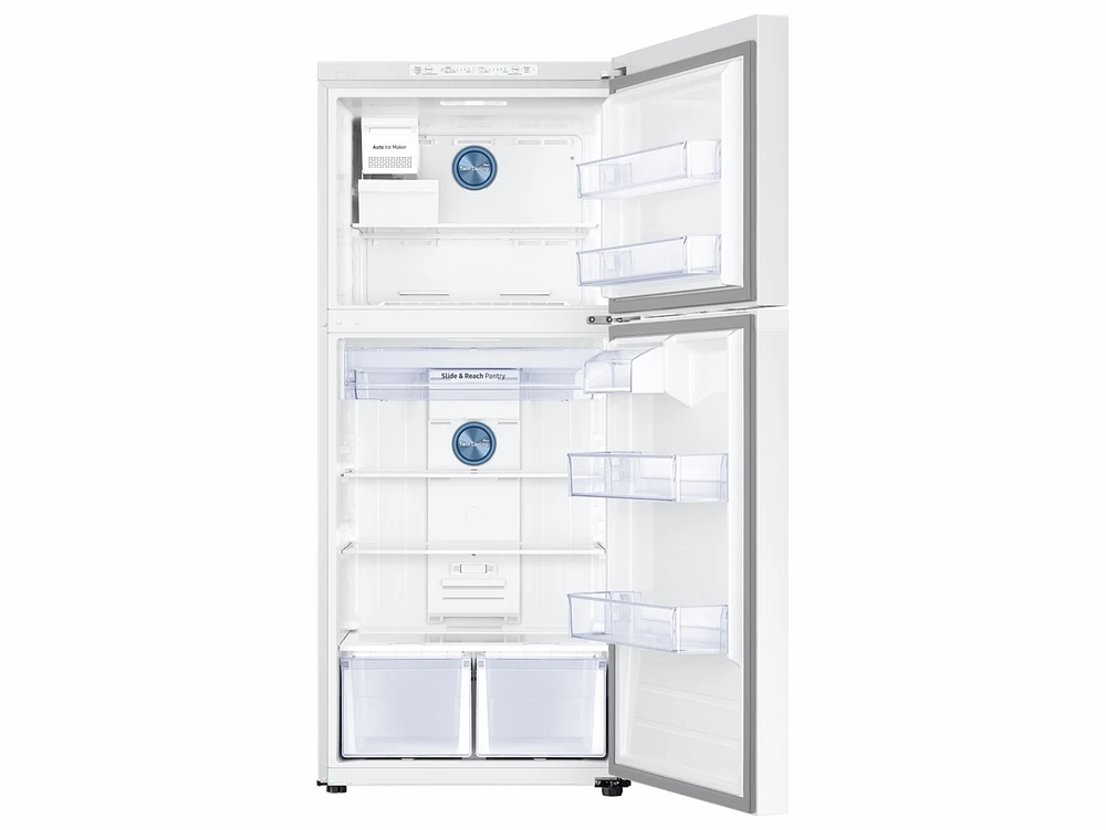 RT18M6215WW/AA | 18 cu. ft. Top Freezer Refrigerator with FlexZone™ and Ice Maker in White | Samsung Business US