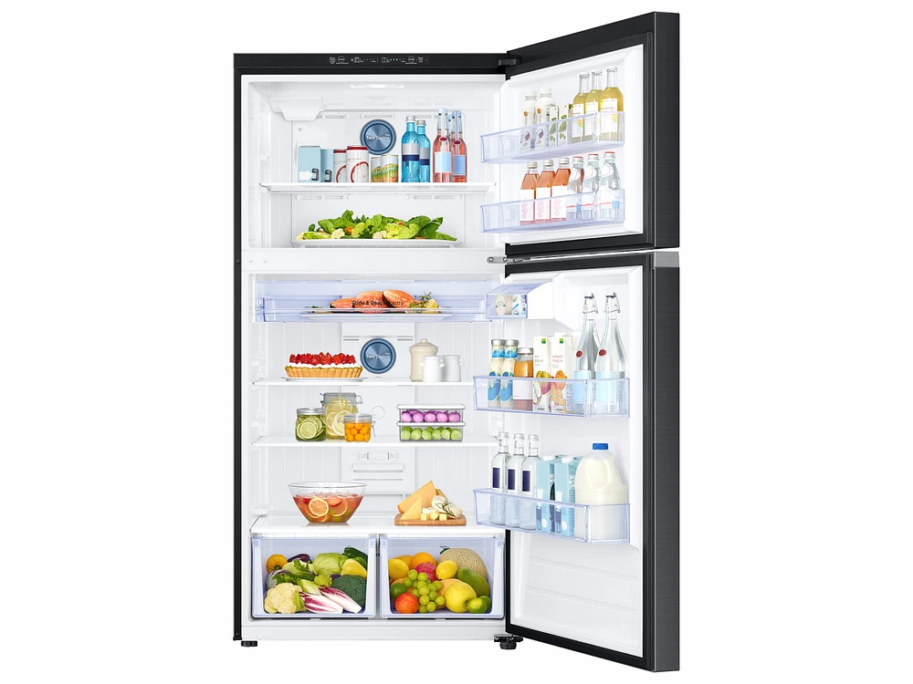 RT21M6213SG/AA | 21 cu. ft. Top Freezer Refrigerator with FlexZone™ in Black Stainless Steel | Samsung Business US